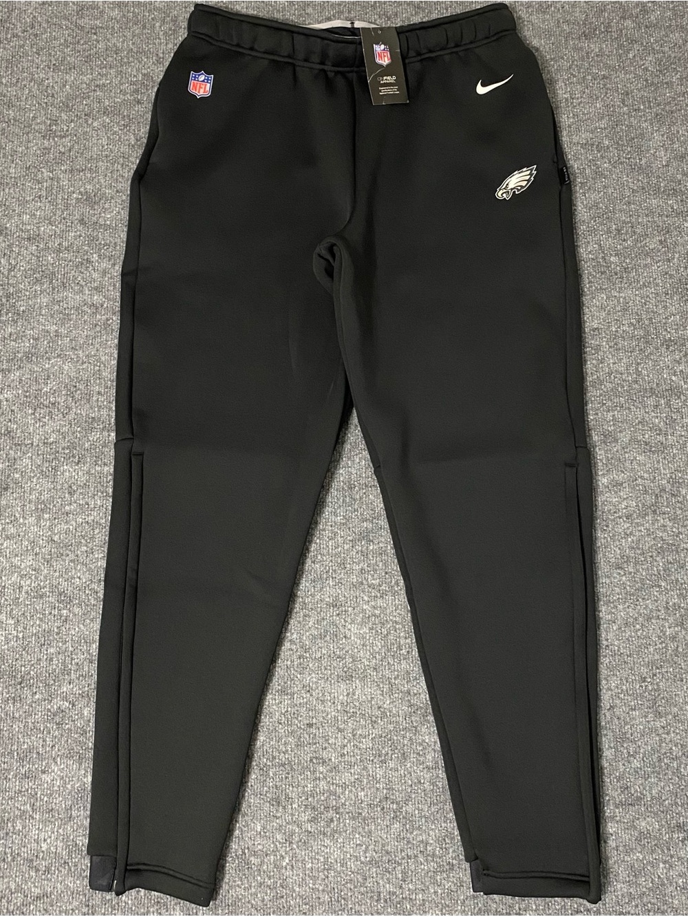 Nike On Field Philadelphia Eagles Mens L Sideline Fleece Lined Black Pants NWT